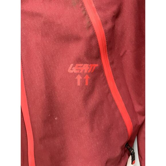 Leatt DBX 5.0 Men’s All Mountain Jacket Medium M Red Waterproof Rain - Picture 2 of 16